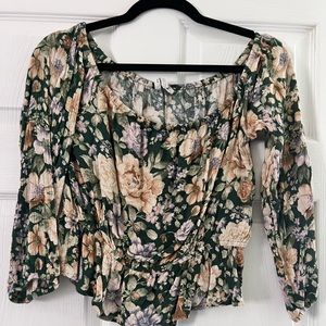 American Eagle Floral Blouse